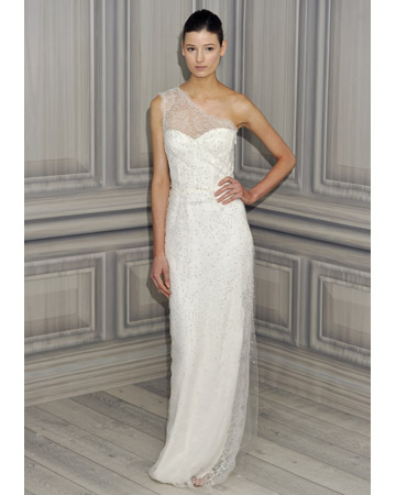 Happy Wedding Dress Wednesday This week 39s one shoulder gown by Monique 